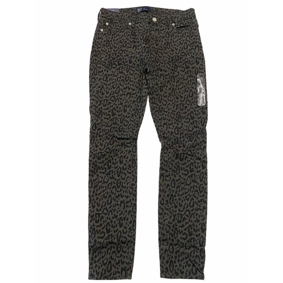 GAP Denim - NWT GAP Women's Legging Jeans Sz 8/29 Gray Animal Print Stretch #513178
